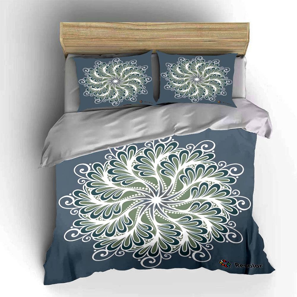 Elegant Mandala Three-Piece Set Decor Exquisite three-piece bedding set gift for kids and adults 135x200cm
