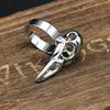 Viking Odin Raven Skull Ring Gothic Nordic Bird Punk Rock Skeleton Men's Rings Wicca Pagan Talisman