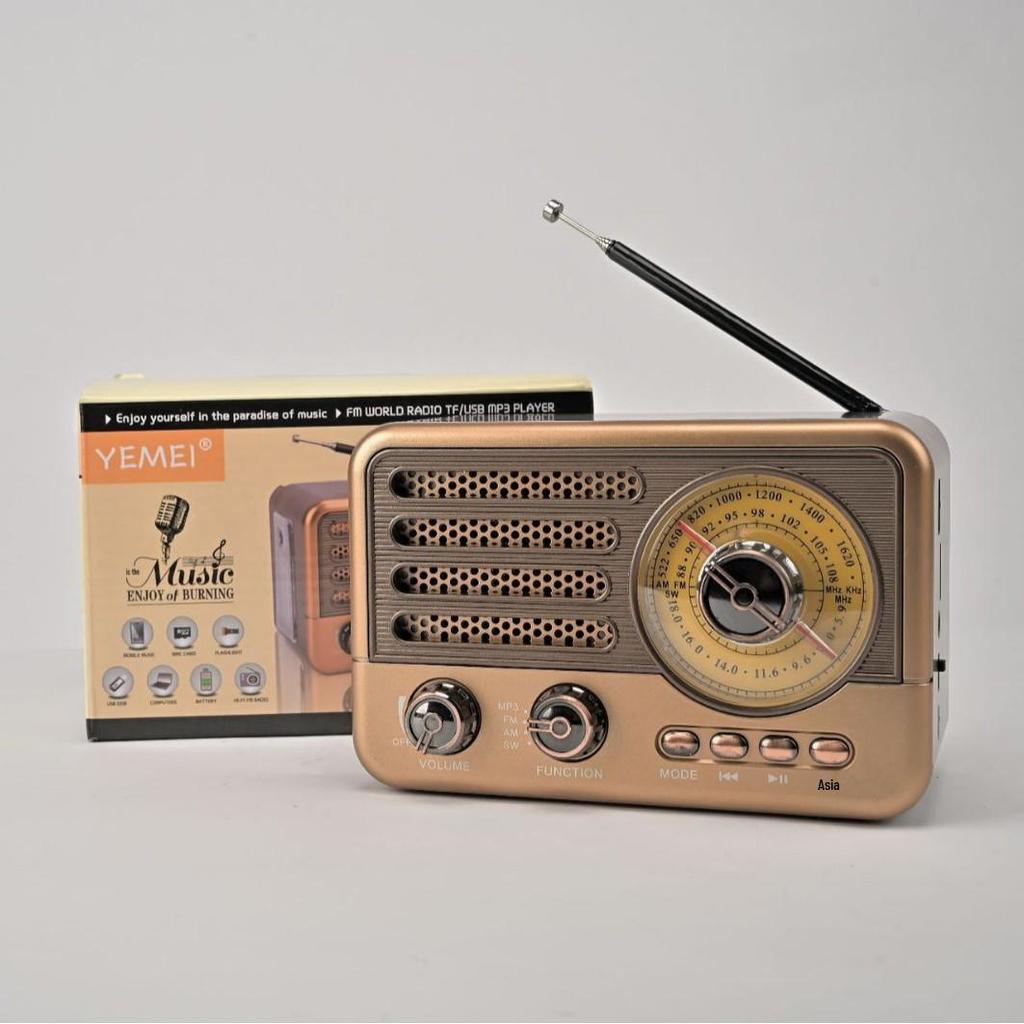 Retro Multi-Band Bluetooth Radio with MP3 & Card Slot Speaker