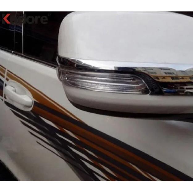 For Toyota Land Cruiser Prado J150 2014 2015 2016 Chrome Rearview Mirror Cover Trim Molding Garnish Strips Car Accessories