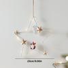 Five-Pointed Star/Moon Decorative Pendant Winter Ceiling Window Ornament Elegant Wall Hanging Christmas Tree Decoration