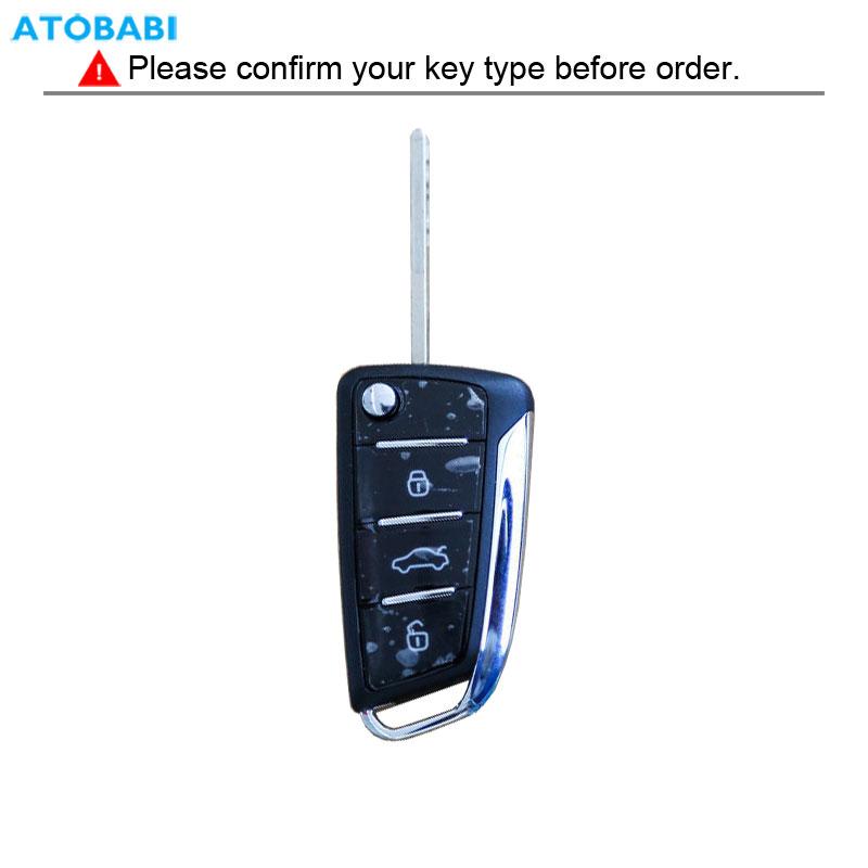 Tpu Car Key Cover Folding Remote Control Fobs Shell Case Keychain Holder Auto Accessories For Jac S3