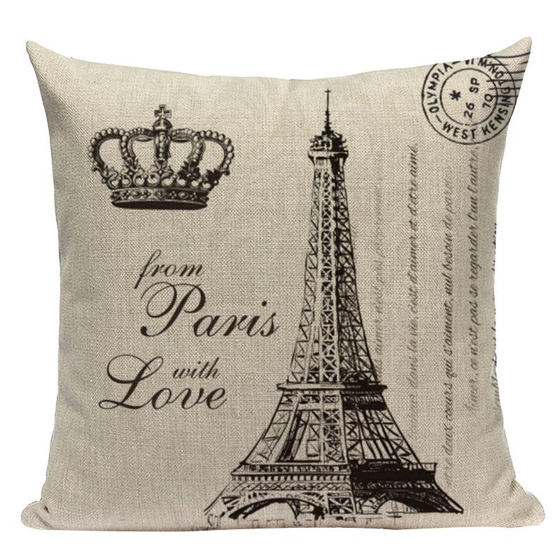 London decorative Printed Throw Pillows home cushions covers London Bridge paris  Eiffel Tower cushion Dropshipping cushion