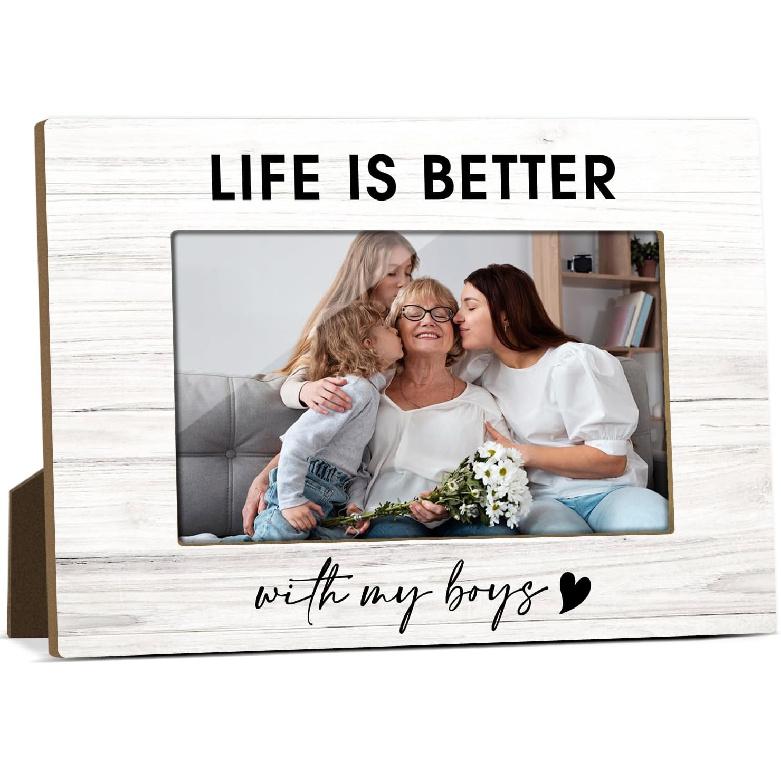 Mommy And Me Mom Picture Frame Wooden Photo Frames 4x6 for Mothers Day Picture Frame Desk Pictures Frames for Mother's Day Decorations for Mothers
