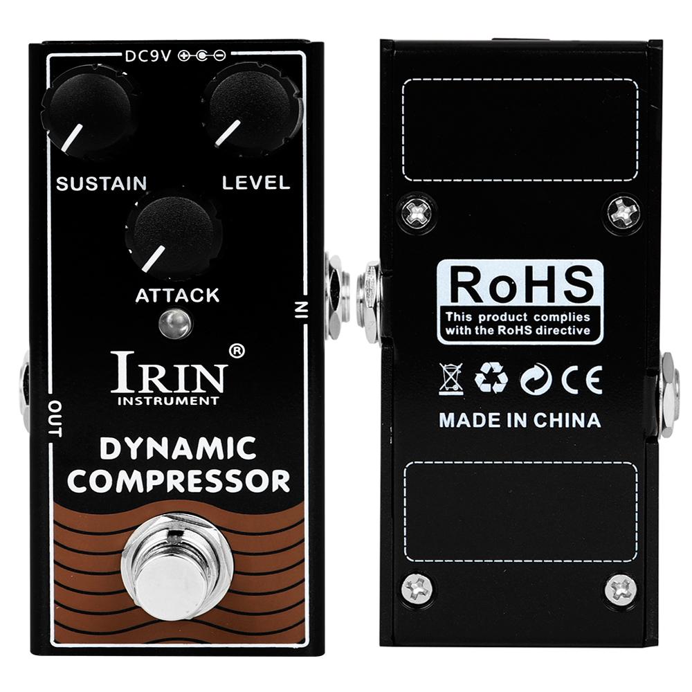 

IRIN RF-12 Dynamic Compressor Guitar Effects Pedal Low Noise Classic Compressor Effect True Bypass Electric Guitar Bass Pedal