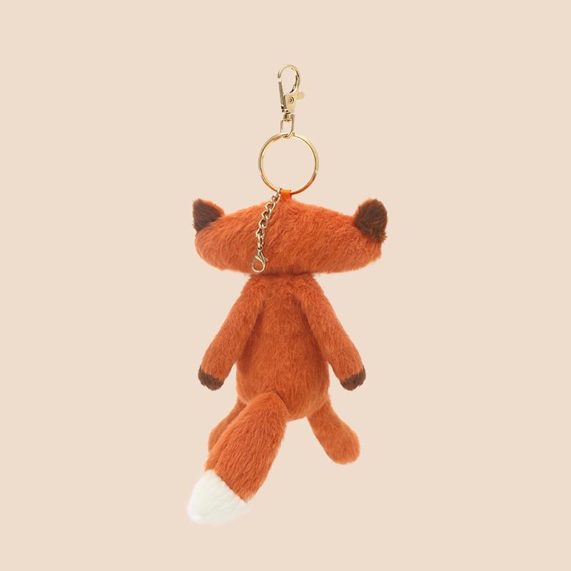 About 17Cm Kawaii Fox Plush Pendant Toy Stuffed Soft Animal Toy Lovely Fox Pendant Keychain Bag Pendant Toy