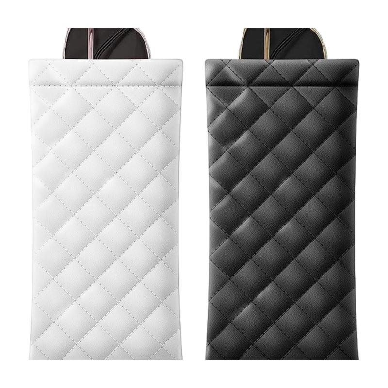 Pack Of 2 Portable PU Glasses Holder Soft Lining Enclosure For Men Women Travel Accessories