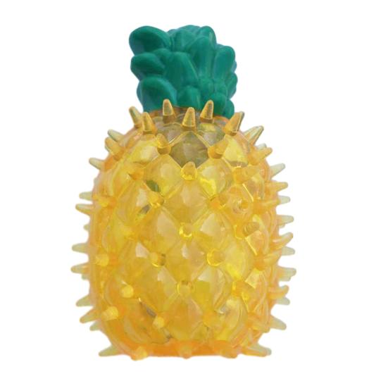 Dog Cooling Chew Toy Summer Freezable Watermelon Lemon Pineapple Puppy Teething Toy Bite Resistant Squeaky Pet Teeth Cleaning Toy