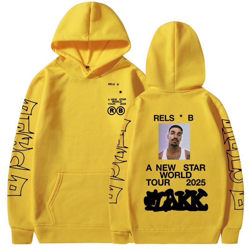 Rapper  Rels B A New Star World Tour  Hoodies Men Women Clothing Fashion Hip Hop Sweatshirts Oversized Long Sleeve Pullovers