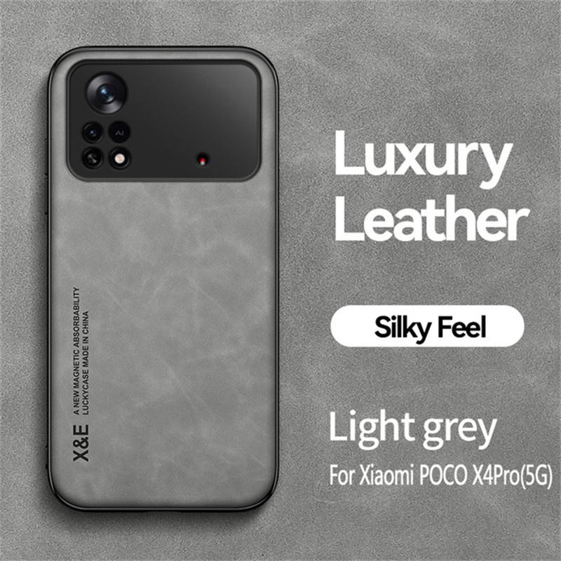 For Xiaomi Poco M4 Pro 4G Leather Magnetic Shockproof Phone Case For Poco Poko Pocco Little M4Pro M 4 Pro 4Pro M4 Pro Back Cover
