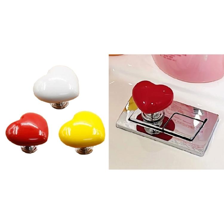 2pcs Quirky Toilet Press Button Water Press Flush Button Bathing Room Decors