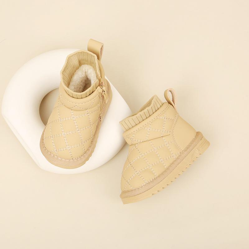 

Winter Korean version of girls toddler , warm snow boots, velvet cotton , boys soft-soled baby shoes factory order price 15-19 whole pieces (120 pairs) хакі