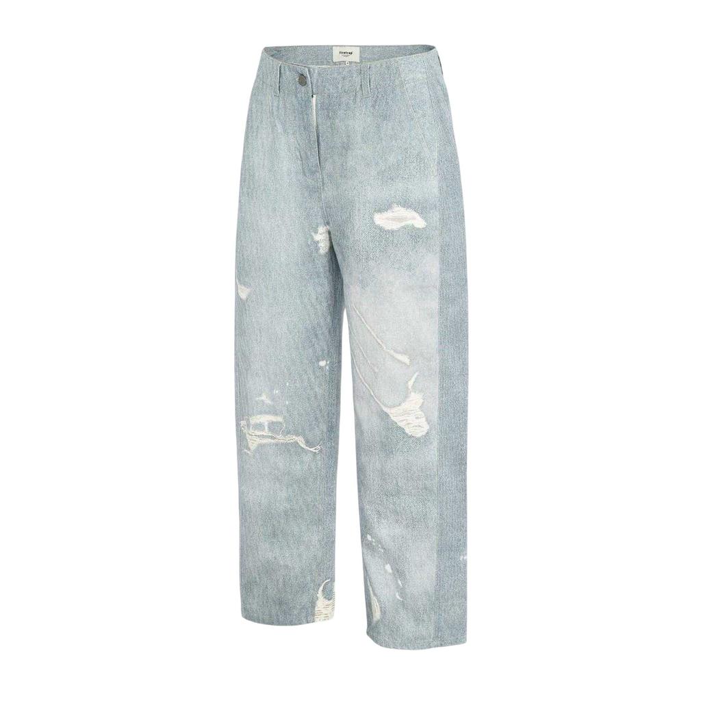 Firetrap Womens/Ladies Cotton Distressed Relaxed Fit Jeans