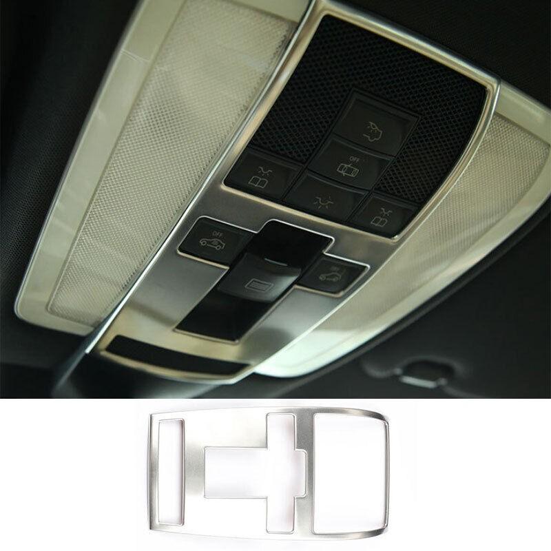 For Benz E-Class 2009-2015 Silver Titanium Front Reading Light Lamp Frame Trim