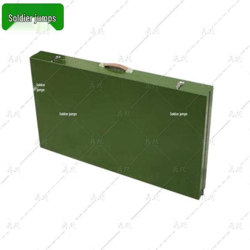 Military Green Folding Field Table and Chairs Set