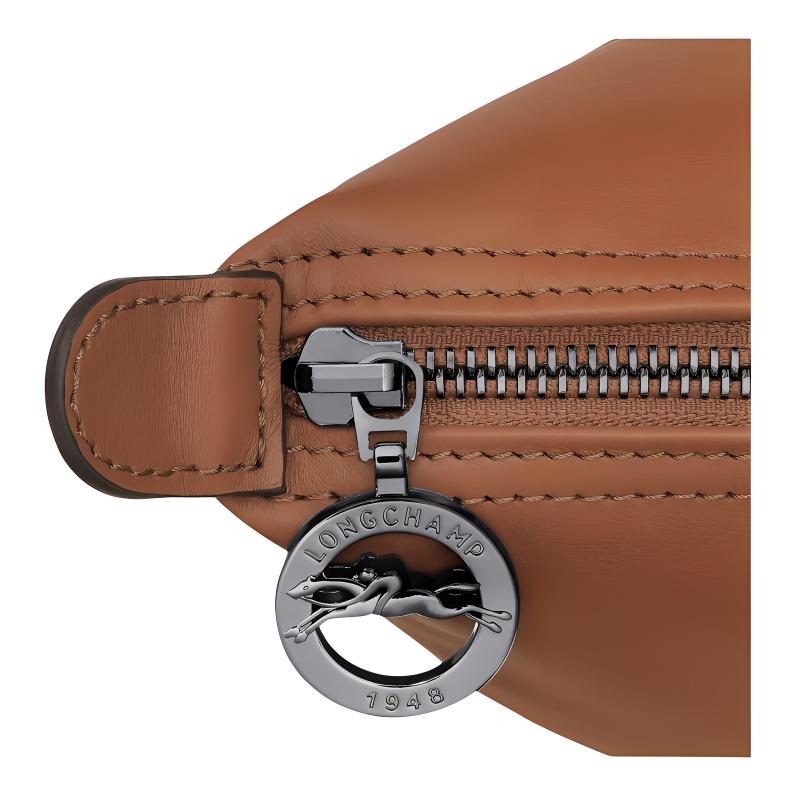 Longchamp Le Pliage Xtra Texturiertes Logo Verstellbarer Breiter Schultergurt Leder Rucksack Unisex Rucksack Cognac 10287987504