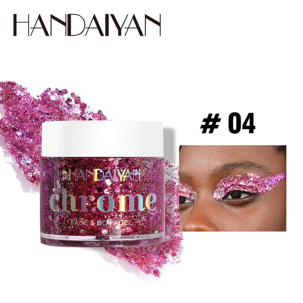 Gel Eyeshadow Color Changing Gel Glitter Eyeshadow Face Body Patch Glitter Stage Makeup Multifunctional Glitter Gel