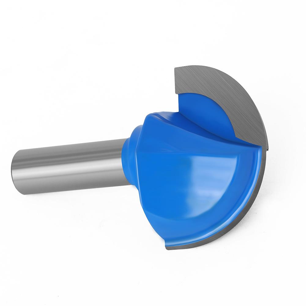 12Mm Handle Round Bottom Cutter 1/2 * 2 Woodworking Milling Cutter Slotting Cutter Trimming Machine Cutter Head Engraving Machine Bakelite Gong Cutter