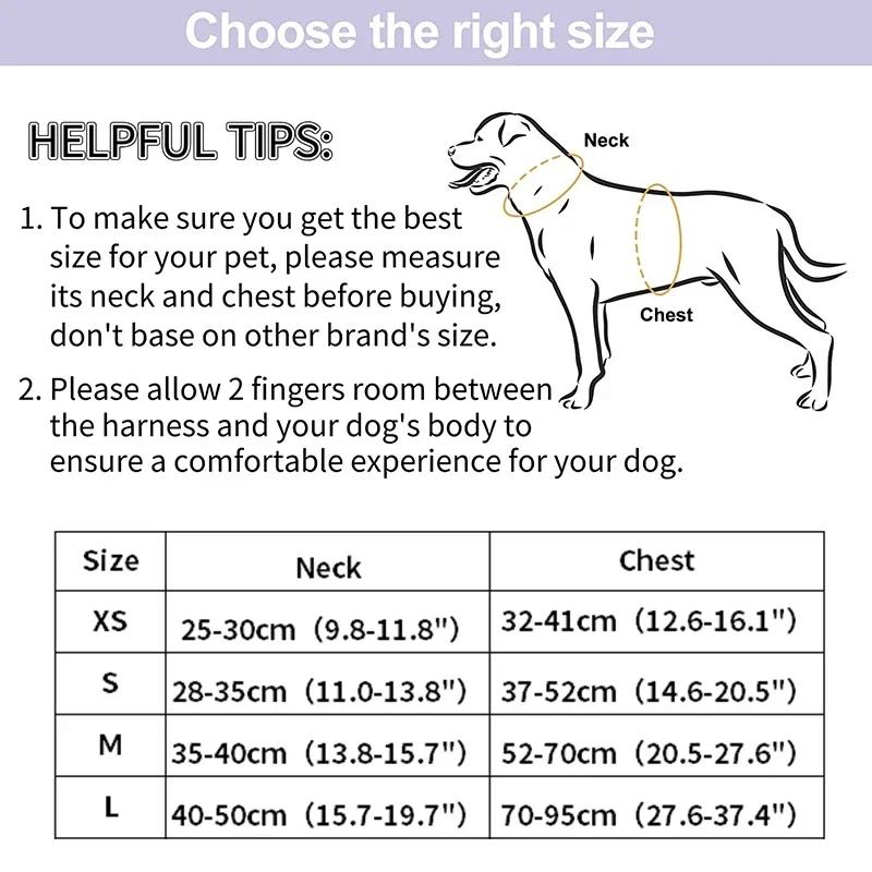 Dog Harness Adjustable Pet Chest Dog Harness Breathable Vest Training Harness for Small Medium Dog Harness and Leash for Walking