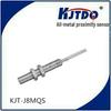KJTDQ All-Metal M8 Proximity Sensor, 24V DC NPN, Three-Wire, Normally Open, Moisture-Proof.