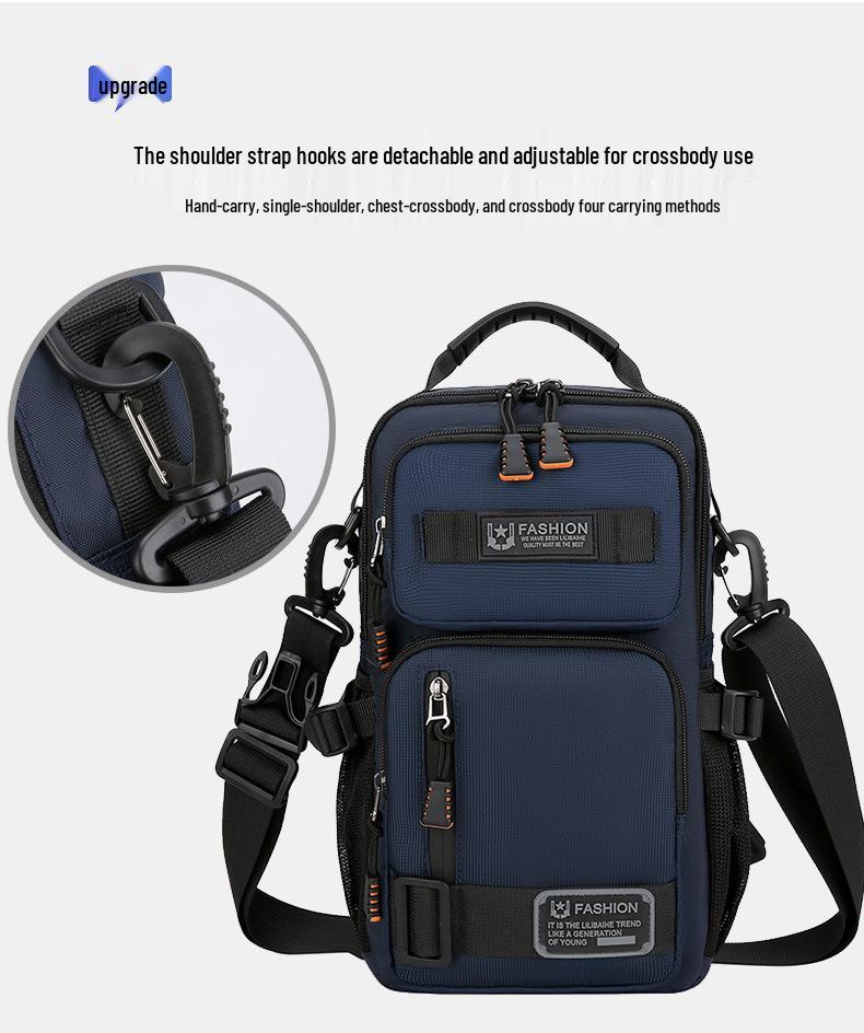 Men's Versatile Outdoor Crossbody Chest Bag - Large Capacity, Trendy, Multifunctional, Single Shoulder Bag.