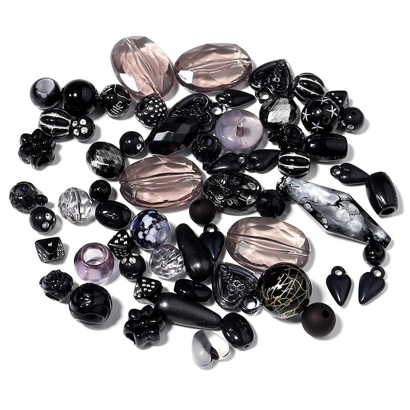 

50 г/пакет Конфетный Цвет Смешанный Стиль Акриловые Бусины для Изготовления Украшений DIY Ручной Работы Браслеты Ожерелье Брелок для Телефона Аксессуары