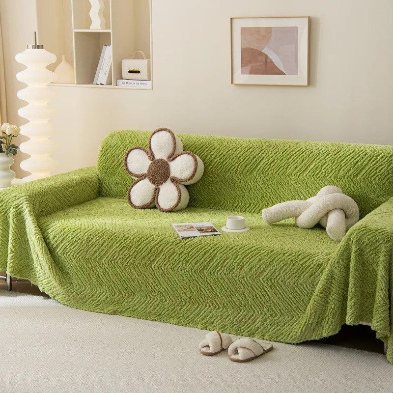 

Утолщенное полотенце для дивана, плюшевое полотенце для дивана, чехол для дивана, универсальный чехол против кошачьих царапин, полный комплект, диванное одеяло для гостиной, 1/2/3/4 места 180x130cm1pcs