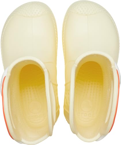 Crocs Kids' Handle It Rainbow Boots, Buttercream, 21cm
