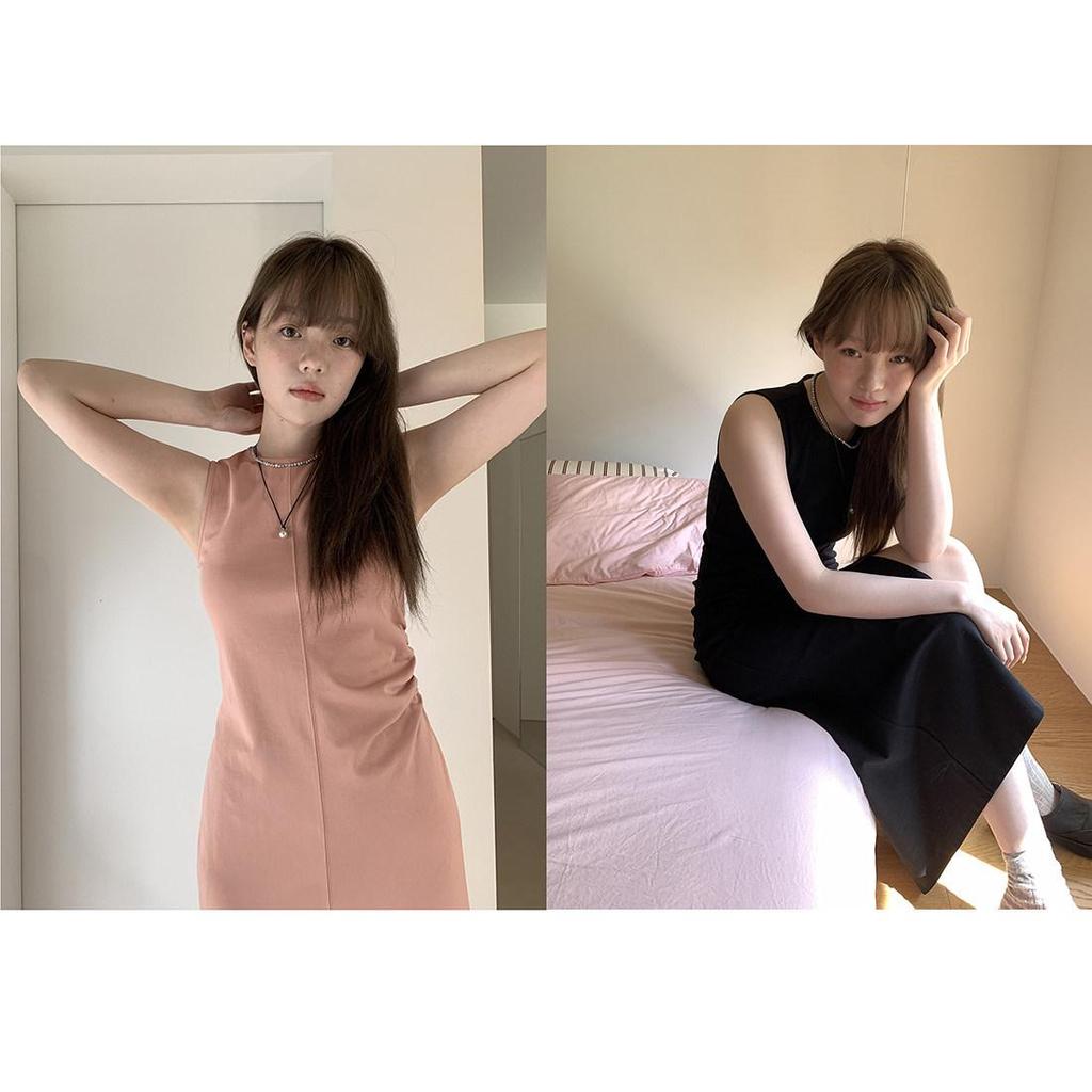 Hello Eat Simple Sleeveless Midi Dress - Spring/Summer 2026 Minimalist Style