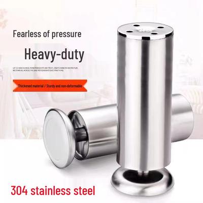 Adjustable Thickened Stainless Steel Furniture Legs: Sofa, Bed, Cabinet, TV Stand, Coffee Table, Office Support.