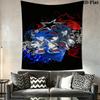 Hedgehog Sonic Wind Wall Hanging Printed Fabric Blanket Decorative Tapestries for Bedroom Living Room Home Decor