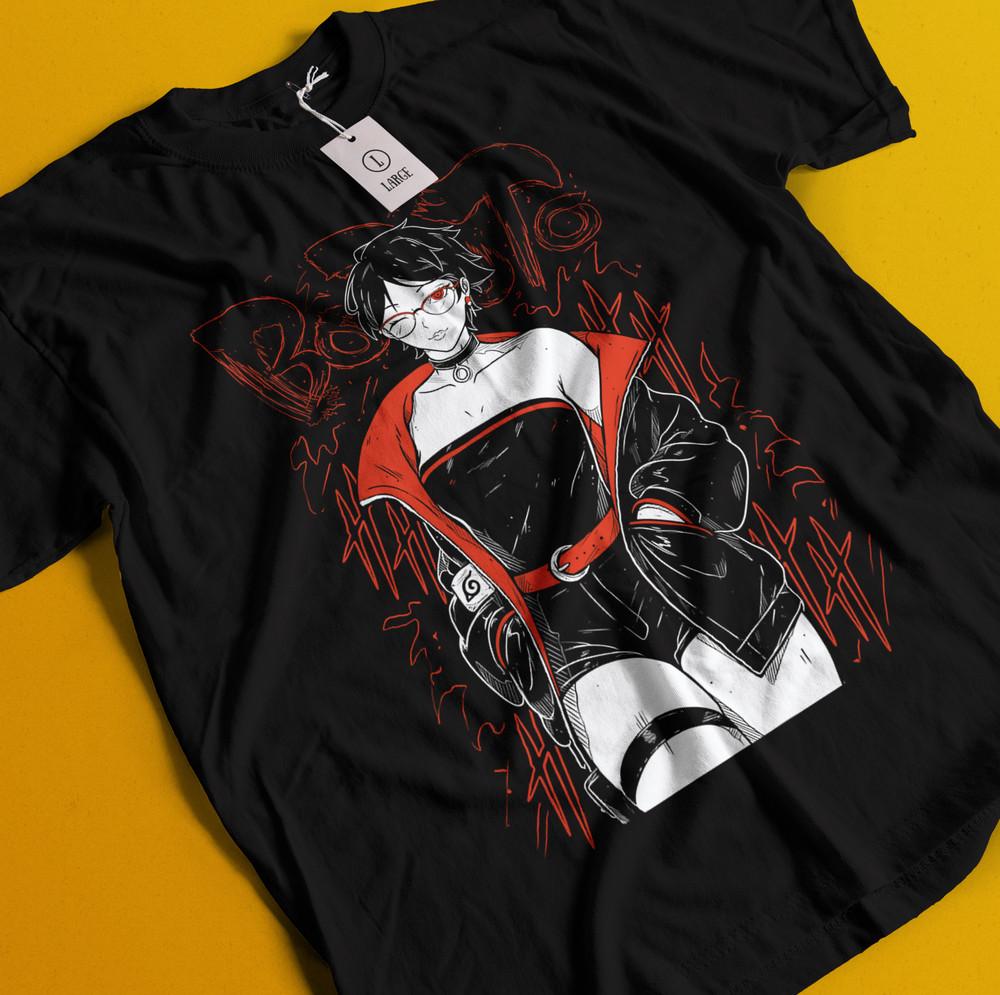 

Boruto Uzumaki Shirt Kawaki T-Shirt Naruto Tshirt Madara Itachi Kakachi Tee Anko L