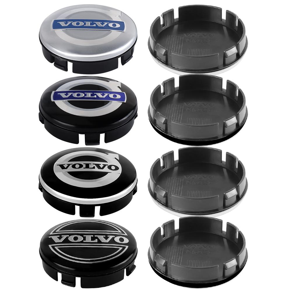 64MM 4KS Originální středová krytka kola auta Znak náboje pro Volvo Rdesign T6 AWD C30 C70 S40 S60 S70 S80 S90 V40 V50 V60 V70 V90