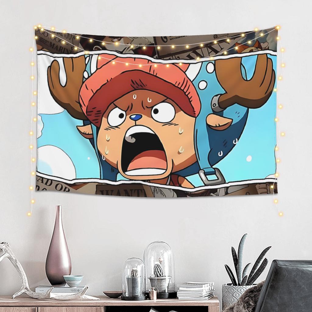 Cutecore Anime One Pieces Tapestry Bedroom Decoration Wall Hanging Blanket Tapestry Cool Stuff For Room