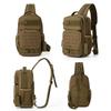Tactical Climbing Chest Bag Backpack Accessories Lure Outdoor Fishing Camping Hiking Bag With Rod Holder Men Molle Fanny Pack