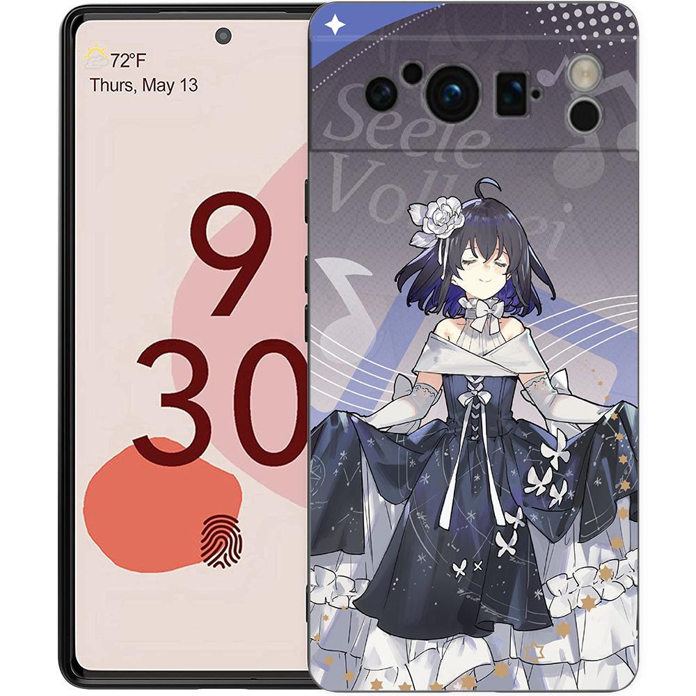 Honkai Impact 3rd Phone Case For Google Pixel 8 A 7 6 Pro 6A 5G Black Soft Shockproof Back Cover Silicone TPU Shell Coque