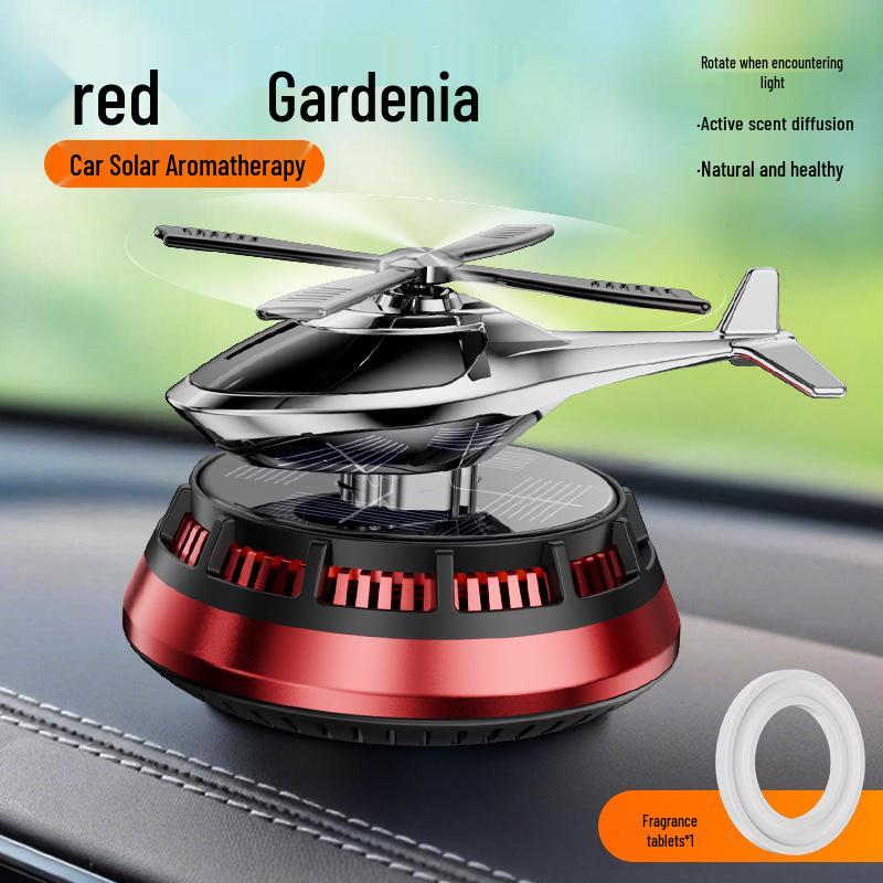 Solar-Powered Rotating Helicopter Aroma Diffuser - Long-Lasting Fragrance Ornament