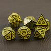 7-piece Set of Complex Antique Style Patterns, Multi-faceted Digital Board Games, Collectible Games, Dice