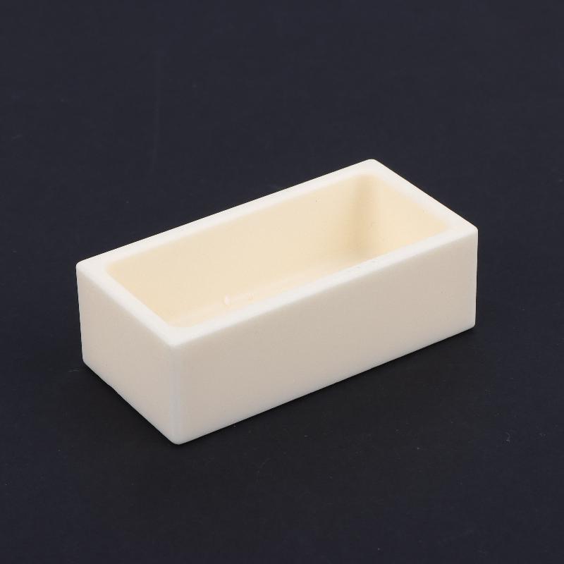 1Pcs High Purity High Temperature Resistant Multiple Sizes Ceramic Crucible 99% Alumina Square Crucible For Laboratory