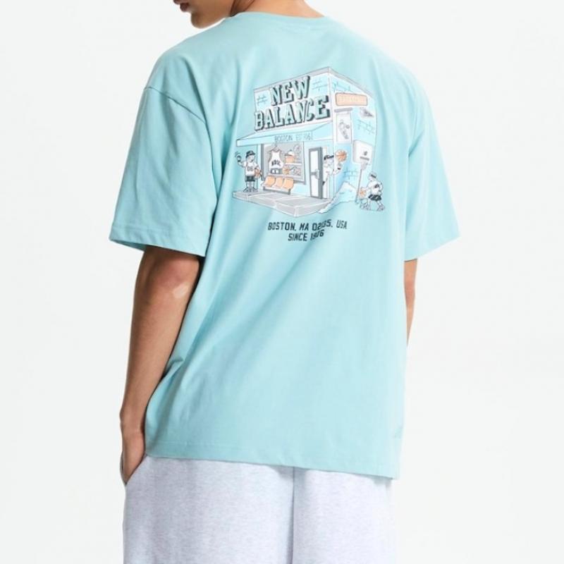 New Balance Uni Nb Boy Basketball Shop Short Sleeve Tee B1 Nbnef21563 10 60 84