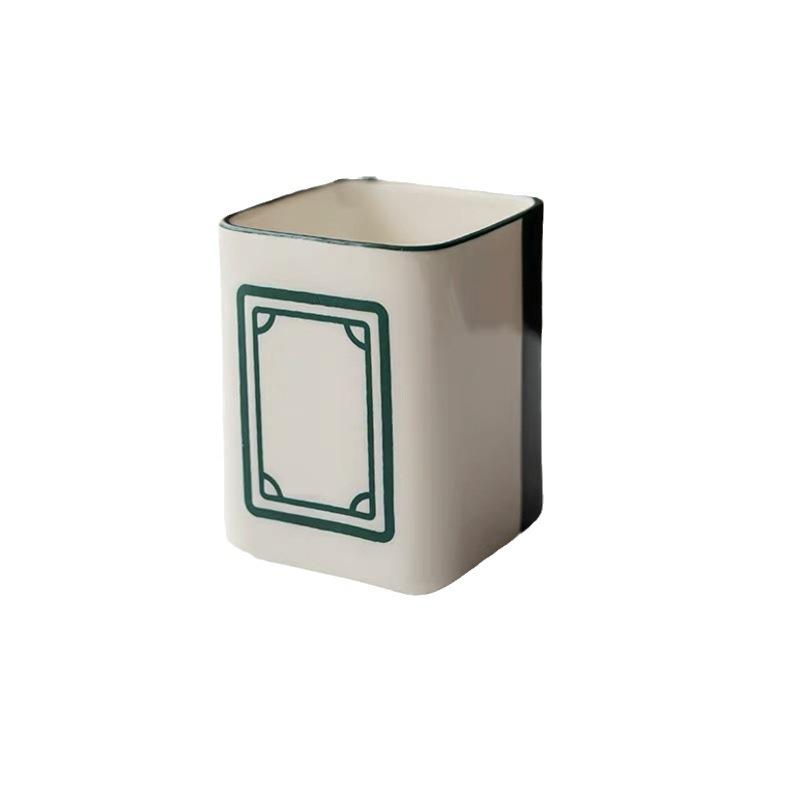 

Good luck and wealth mahjong ceramic cup, personalized and creative, Guochao mug, souvenir, household coffee cup 400ml