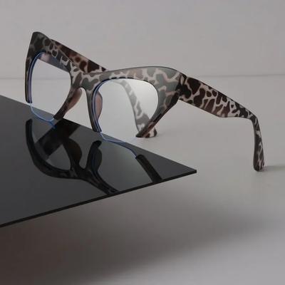 Luxus Cat Eye Rahmen Brille Damen Herren Minimalistisch Transparente Brille Cool Klare Gläser Rahmen Brille Oculos