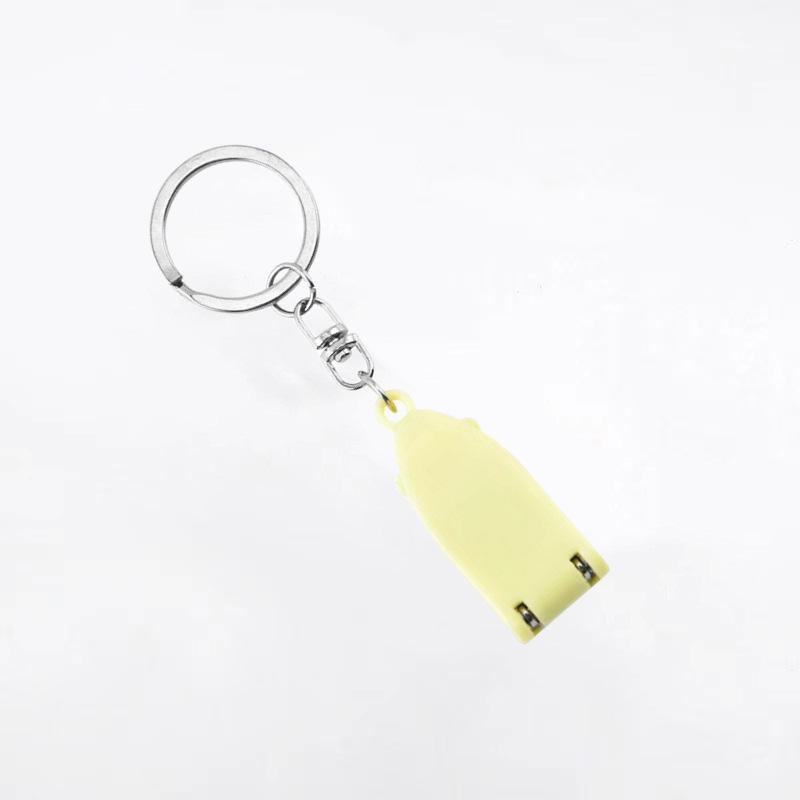 

Креативные кусачки для ногтей Мини-складные откидные из нержавеющей стали Портативные кусачки для ногтей Брелок жёлтый