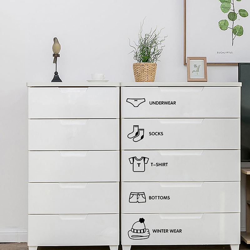 Babyklistermærker Boligindretning Garderobeklistermærke Decal Soveværelse Klassificering Tegneseriestickers