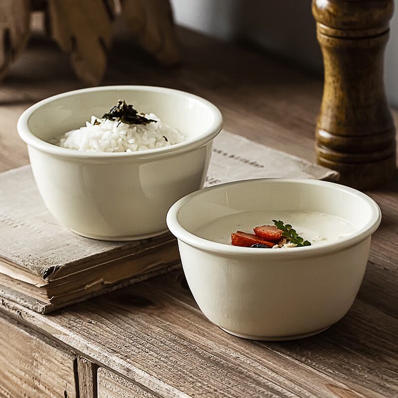 Changbaosen Japanese Style Ceramic Rice Bowls (5-Pack)
