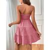 Women's Clothing, Summer New Styles, One Cut Collar, Slim Camisole, Solid Color, Versatile, Dress