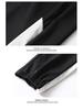 Men's Patchwork Color Block Hooded Jacket & Athletic Set for Spring/Autumn