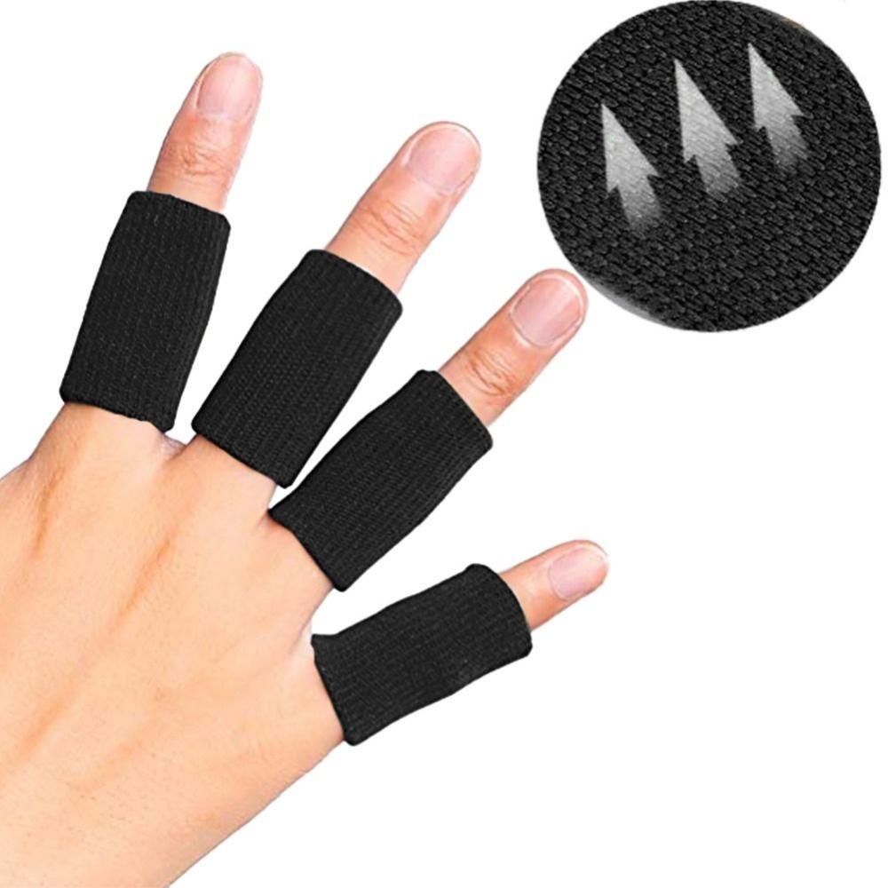10Pcs Cotton Breathable Sports Finger Sleeves Soft Finger Guard Finger Sleeve Protectors Basketball