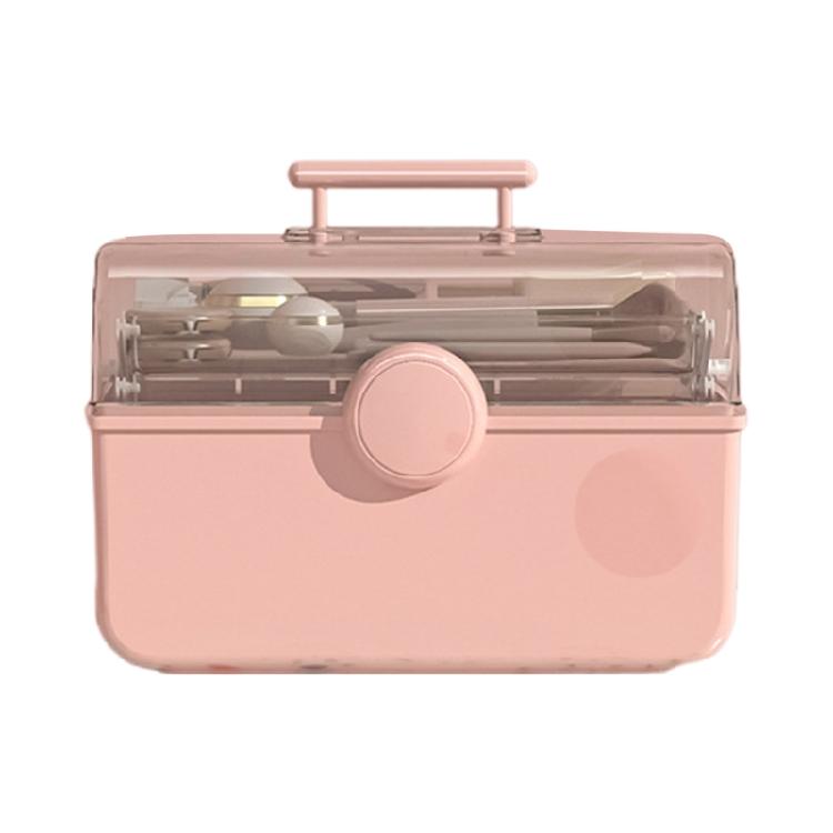 Plastic Multipurpose Portable Storage Container Box Handled Organizer Storage XL розовый 2350₽