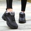 New cotton shoes in autumn and winter, waterproof casual shoes with leather surface, velvet sports shoes to keep warm